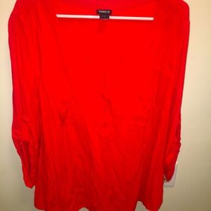 Red Torrid lightweight blouse